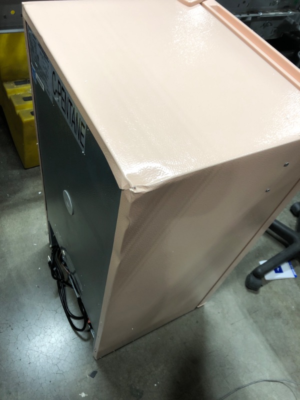 Photo 1 of Frigidaire EFR376-CORAL Retro Bar Fridge Refrigerator with Side Bottle Opener, 3.2 cu. Ft, Coral