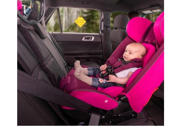 Photo 3 of Diono Radian 3RXT Bonus Pack, 4-in-1 Convertible Car Seat, Extended Rear And Forward Facing, 10 Years 1 Car Seat, Slim Fit 3 Across, With 6 Accessories Inc. Baby Car Mirror, Car Seat Protector, Purple
