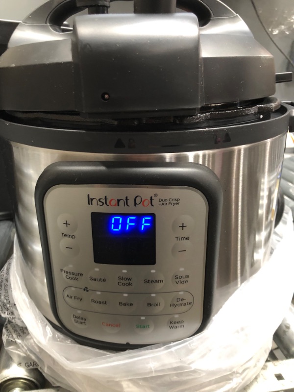 Photo 2 of Instant Pot Duo Crisp 11-in-1 Air Fryer and Electric Pressure Cooker Combo with Multicooker Lids that Air Fries, Steams, Slow Cooks, Sautés, Dehydrates, & More, Free App With Over 800 Recipes, 6 Quart
