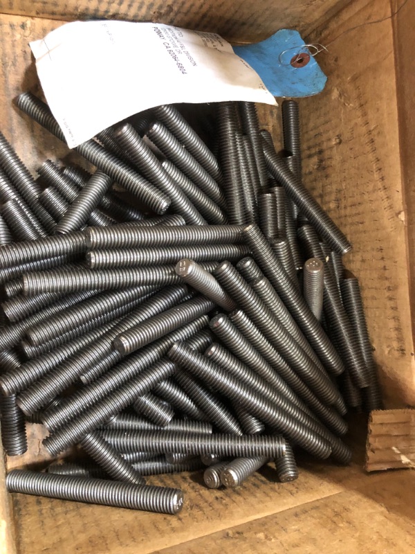 Photo 2 of (80) Full Thread 3/8-16 x 2-1/2 Hex Head Tap Bolt 307A Zinc
