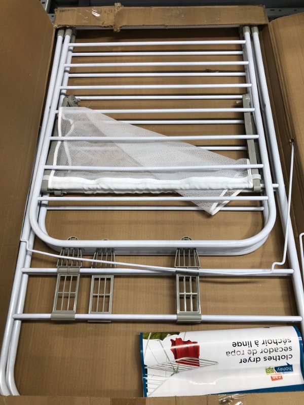 Photo 1 of Honey-Can-Do Heavy Duty Gullwing Drying Rack, White Metal
