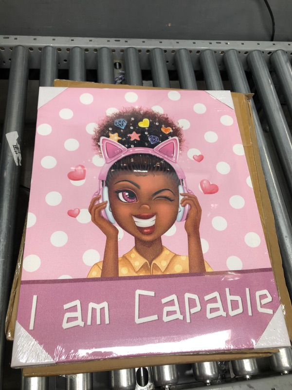 Photo 2 of African American Girl Canvas Wall Art