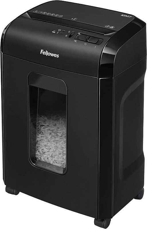 Photo 1 of Fellowes 10M7 10-Sheet Powershred Micro-Cut Deskside Paper Shredder
