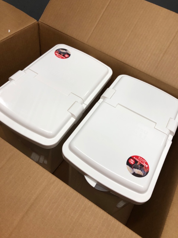 Photo 1 of 2Pack, Rice Storage Bin with Airtight Design+ Measuring Cup 