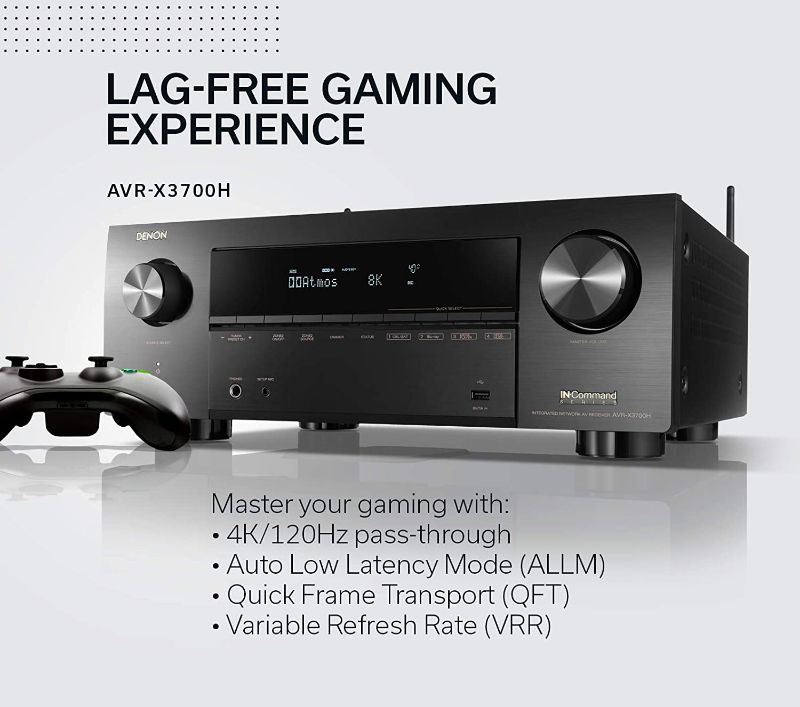 Photo 10 of Denon AVR-X3700H 9.2-Channel 8K AV Receiver with 3D Audio and Amazon Alexa Voice Control