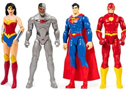 Photo 1 of DC Comics 12-inch Action Figure 4-Pack with Superman, The Flash, Wonder Woman and Cyborg
