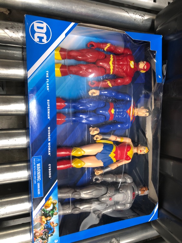 Photo 2 of DC Comics 12-inch Action Figure 4-Pack with Superman, The Flash, Wonder Woman and Cyborg
