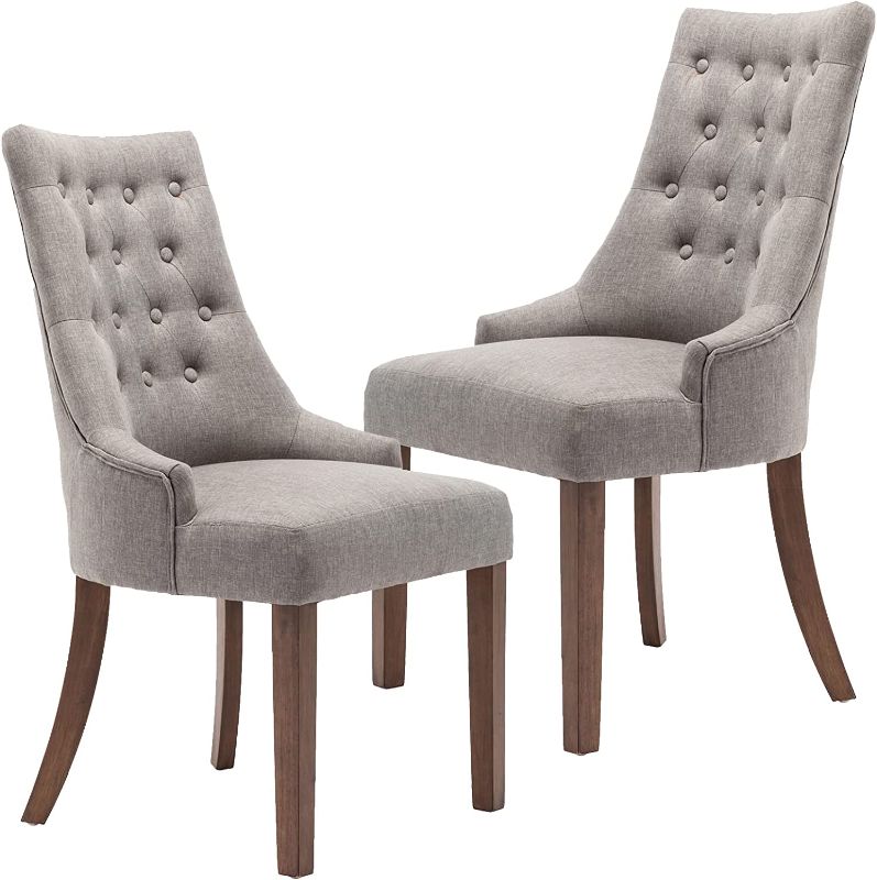 Photo 1 of AFO M-A08- beige Dining Chairs, 17.5 in Depth, - Set of 2
