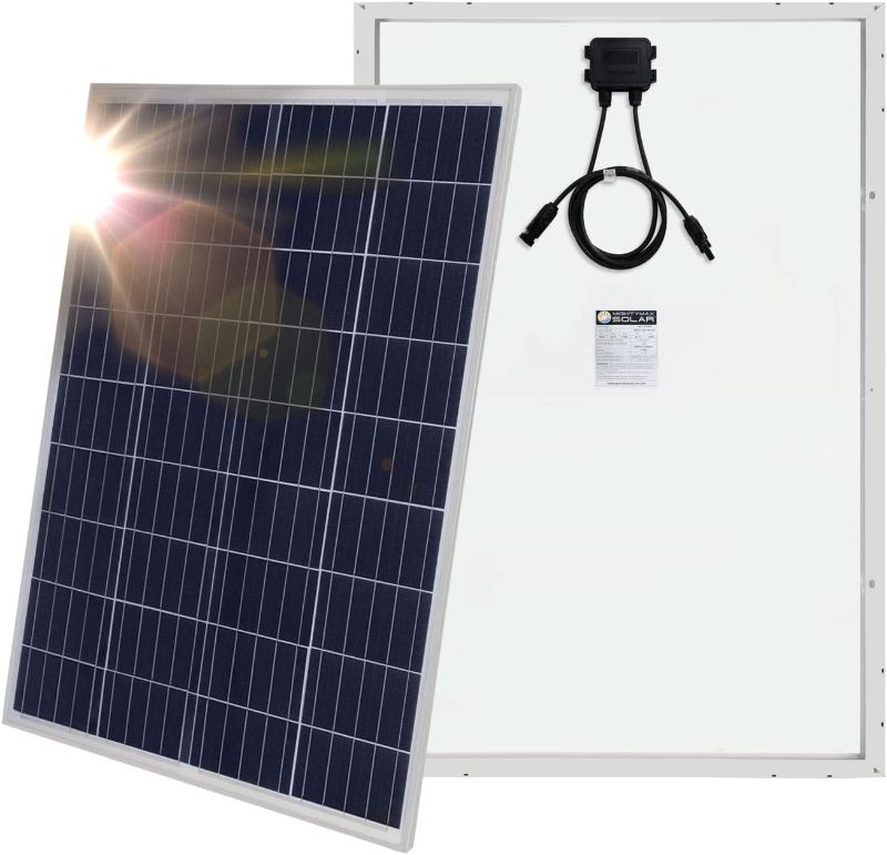 Photo 1 of 100 Watts 100W Solar Panel 12V - 18V Poly Off Grid Battery Charger for RV
