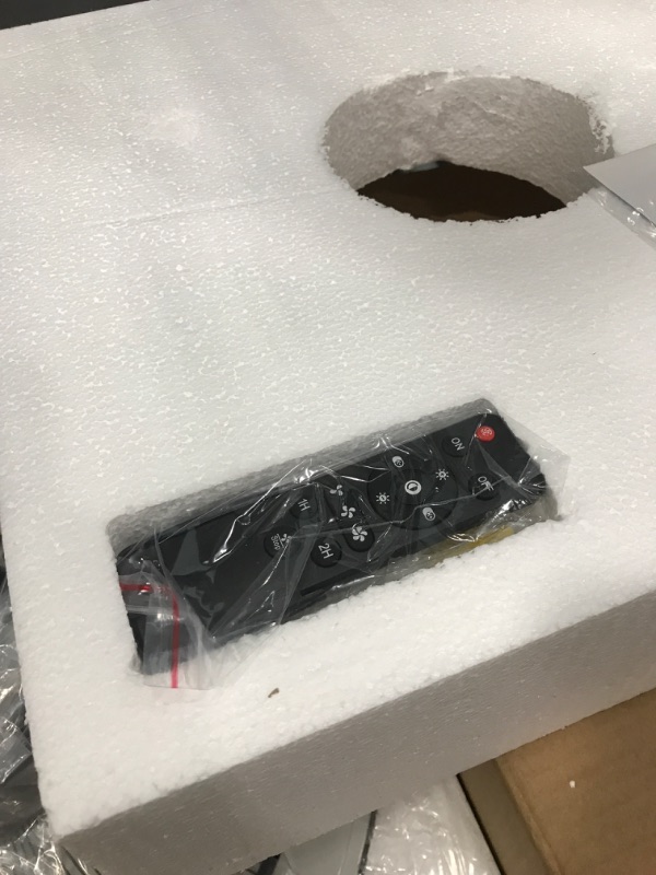 Photo 4 of Jinweite Ceiling Fan with Light, 20 inches LED Remote Control Fully Dimmable Lighting Modes Invisible Acrylic Blades Metal Shell Semi Flush Mount Low Profile Fan,Black
