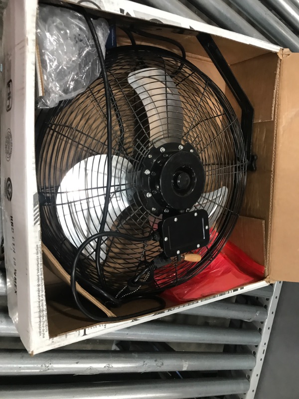 Photo 2 of Maxx Air Wall Mount Fan, Commercial Grade for Garage, Shop, Easy Operation and Powerful CFM (18 Residential Wall Mount)