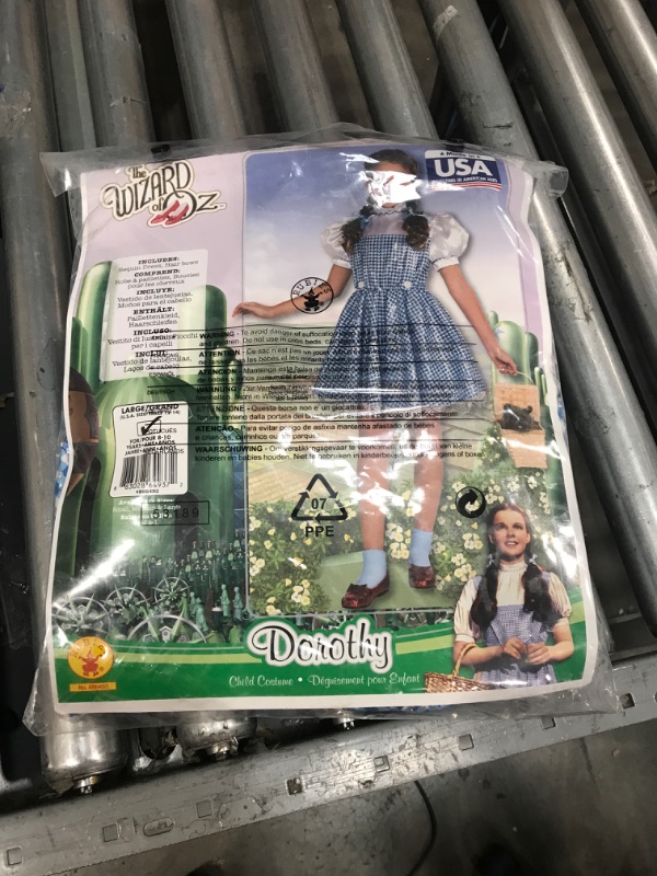 Photo 2 of Girl's Sequin Dorothy Costume - Wizard of oz kids large