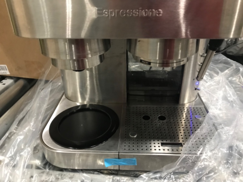 Photo 3 of **used-needs cleaning**
Espressione Stainless Steel Machine Espresso and Coffee Maker, 1.5 L (EM-1040)
