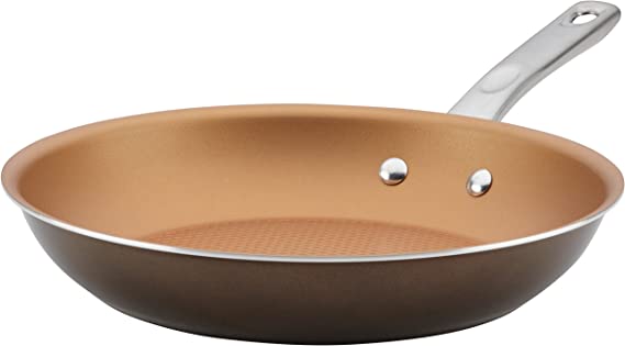 Photo 1 of Ayesha Curry Home Collection Nonstick Frying Pan / Fry Pan / Skillet - 11.5 Inch, Brown
