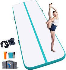 Photo 1 of  Air Tumbling Mat, 10FT Inflatable Gymnastics Air Mat for Gymnastics Training/Home Use/Cheerleading/Yoga/Water
