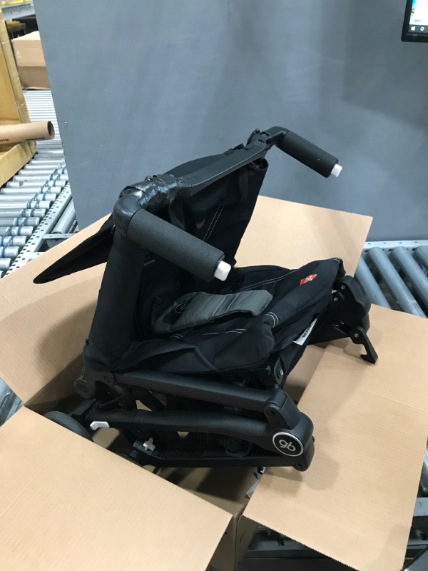 Photo 2 of ***See Note*** gb Pockit+ All-Terrain, Ultra Compact Lightweight Travel Stroller with Canopy and Reclining Seat in Velvet Black