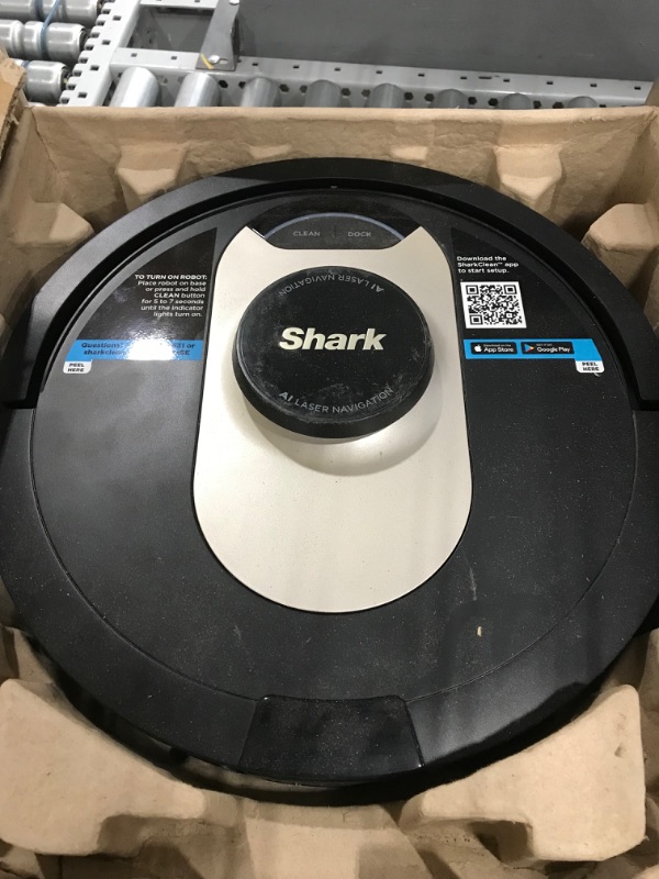 Photo 4 of Shark AV2501AE AI Robot Vacuum with XL HEPA Self-Empty Base, Bagless, 60-Day Capacity, LIDAR Navigation, Perfect for Pet Hair, Compatible with Alexa, Wi-Fi Connected, Carpet & Hard Floor, Black
