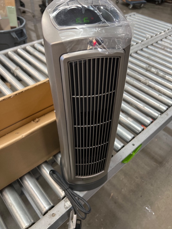 Photo 1 of Lasko 1500W Digital Ceramic Space Heater with Remote 755320 Silver
