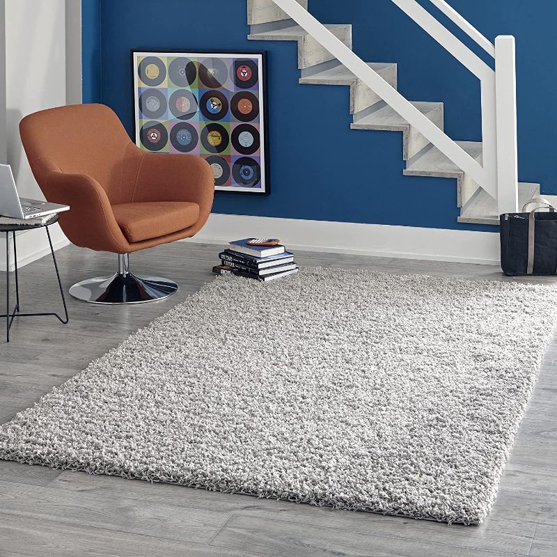 Photo 1 of 
Unique Loom Solo Solid Shag Collection Area Modern Plush Rug Lush & Soft 2FT X 5FT 