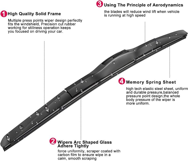 Photo 1 of 
24" ONLY*****ABLEWIPE Windshield Hybird Wiper 24" + 18" Front Window Wiper Blades Model 18O13B(Set of 1)