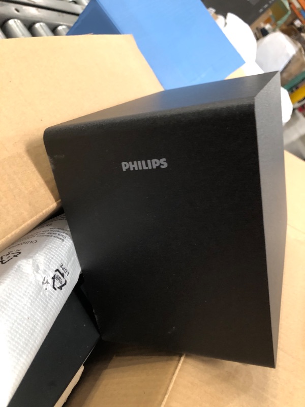 Photo 2 of Philips B5306 2.1-Channel Soundbar with Wireless Subwoofer & Roku TV Ready, Black