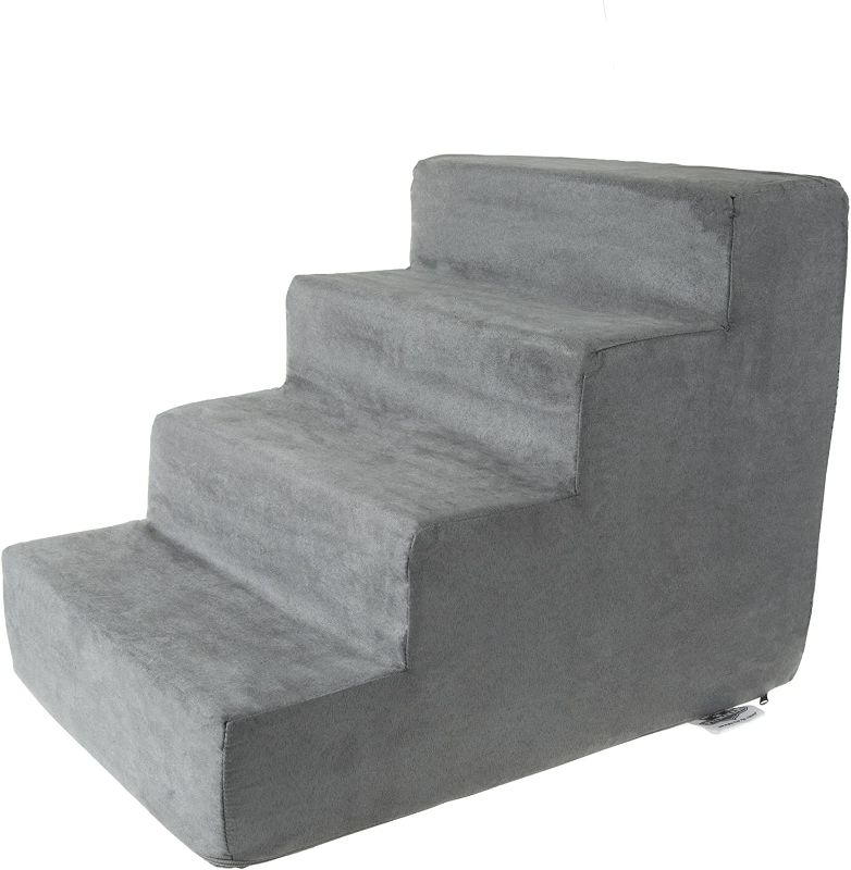 Photo 1 of 
Pet Stairs - Foam Pet Steps for Small Dogs or Cats, Removable Cover - Non-Slip Dog Stairs for Home or Vehicle
Size:small
Color:green/grey