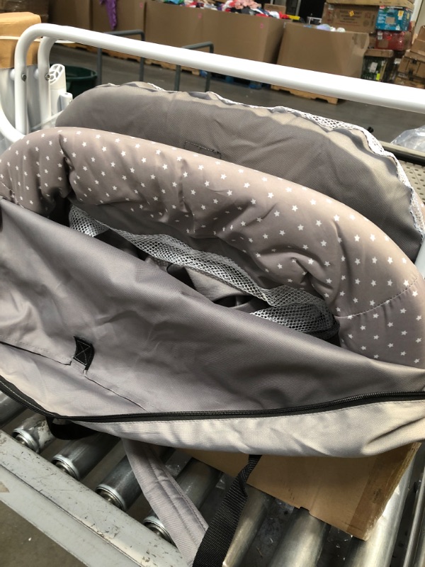 Photo 3 of Dream On Me Traveler Portable Bassinet In Grey, Lightweight And Breathable Mesh Design, Easy To Clean And Fold Baby Bassinet - Carry Bag Included Twinkle Grey