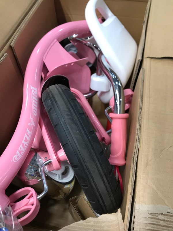 Photo 2 of 
Radio Flyer Pink Rider Trike, Outdoor Toddler Tricycle, Tricycle for Toddlers Age 3-5 (Amazon Exclusive), Toddler Bike
Color:Pink
Style:Trike