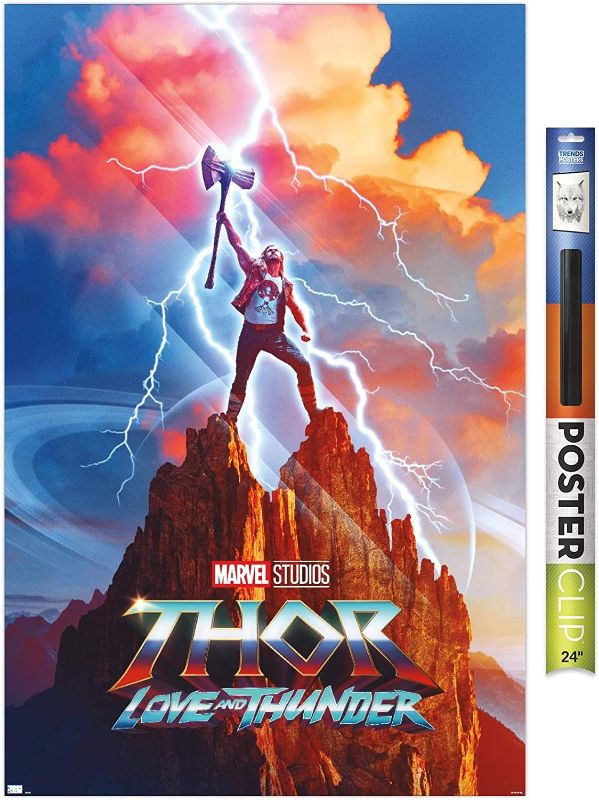 Photo 1 of 
Trends International Marvel Thor: Love and Thunder - Thor One Sheet Wall Poster, 22.375" x 34", Premium Poster 
Size:22.375" x 34"