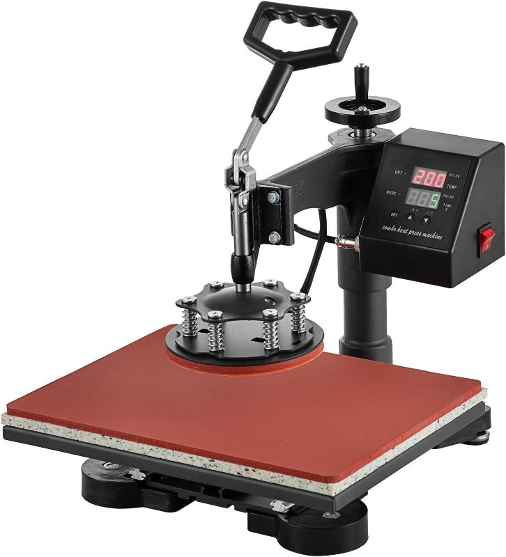 Photo 1 of SHZOND Heat Press 12”x 15” Combo Heat Transfer Machine Multifunctional Digital Transfer Sublimation Heat Press Machine for T Shirts/Hat/Mug/Plate/Cap 8 in 1
