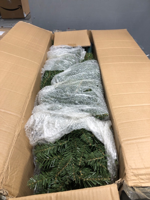 Photo 2 of Puleo International 7.5' Pre-Lit Fraser Fir Pencil Tree Artificial Christmas Tree with 350 Clear UL Listed Lights804606621191
