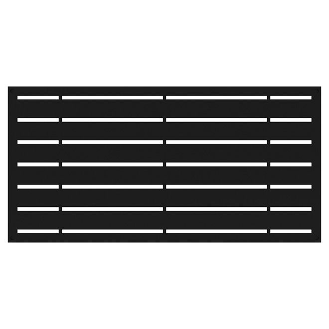 Photo 1 of Barrette Outdoor Living 5018900 2 X 4 Ft. Xpanse Boardwalk Polymer Screen Panel, Black
