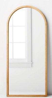 Photo 1 of 21.5 x 65" Wooden Arch Mirror Brown - Threshold™ designed with Studio McGee