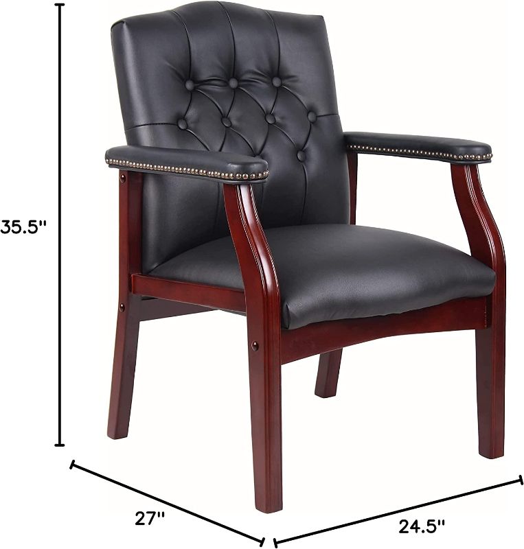 Photo 1 of 
Boss Office Products Ivy League Executive Guest Chair, Black
Style:Chair