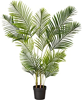 Photo 1 of Amazon Basics Artificial Palm Tree Plant with Plastic Nursery Pot, 66.9-Inch