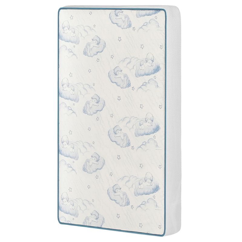 Photo 1 of Dream on Me Breathable Spring Coil Mini/Portable Crib Mattress in White
