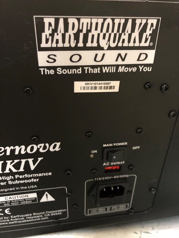 Photo 4 of Earthquake Sound Supernova MKIV-10 Powered Subwoofer with SLAPS Technology, Black Ash
