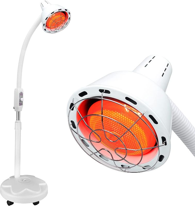 Photo 1 of Infrared Light, Holsn 275W Near Infrared Heat Lamp for Relieve Pain and Muscle Aches, Holsn Infrared Light Therapy with Flexible Arm Infrared Heat Lamp Standing Lamp Set