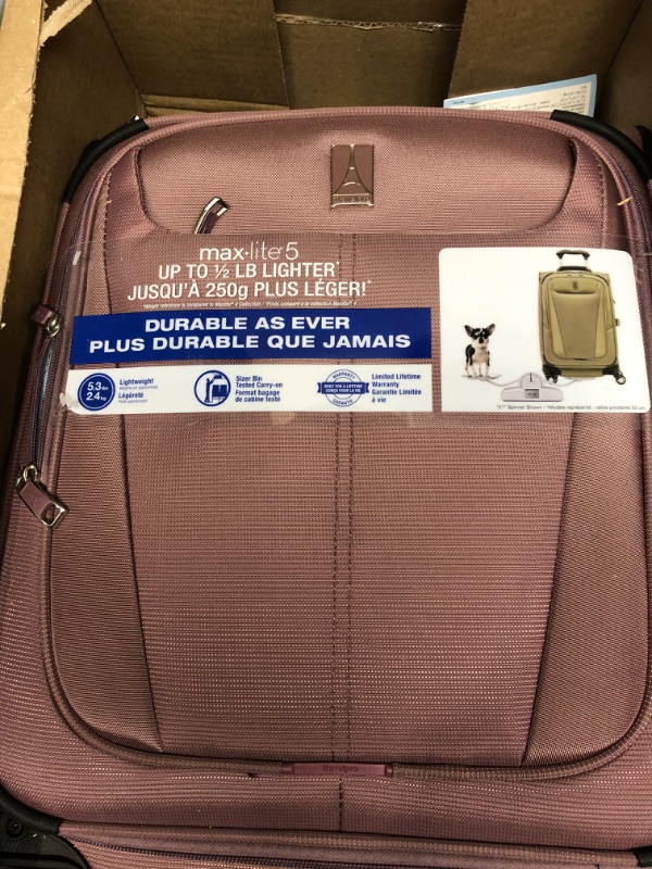 Photo 3 of TravelPro Maxlite 5 International Expandable Carry-On Spinner - Dusty Rose