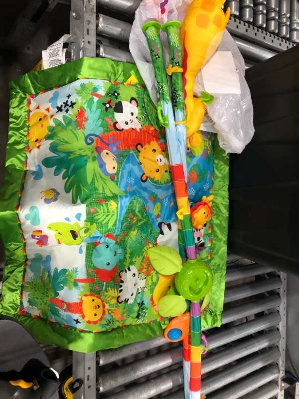 Photo 1 of Fisher-Price Rainforest Music and Lights Deluxe Gym, Multicolor, 4.41 Pound