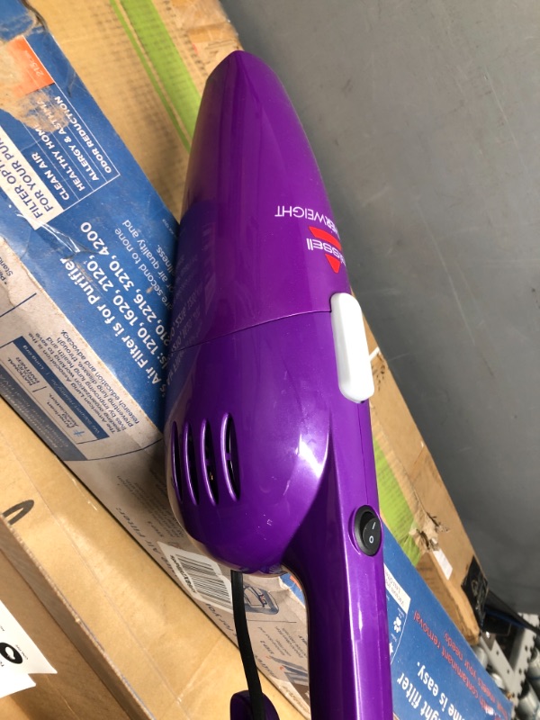 Photo 4 of ** tested*** Bissell Featherweight Stick Lightweight Bagless Vacuum, Purple