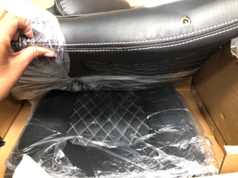 Photo 1 of Classic Puresoft Padded Mid-Back Office Computer Desk Chair with Armrest - Black