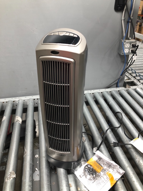 Photo 2 of Lasko 1500W Digital Ceramic Space Heater with Remote, 755320, Silver