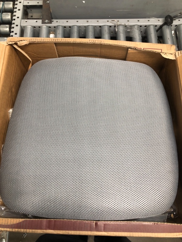 Photo 2 of Office Desk Chair, Mid Back Lumbar Support Computer Mesh Task Chair, Grey
