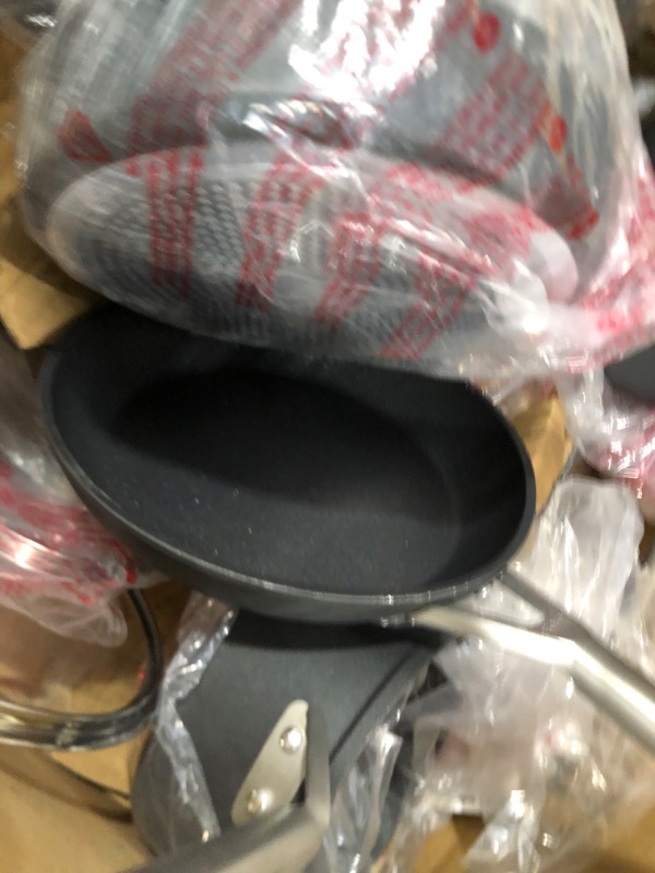 Photo 3 of **MISSING PARTS**
Ninja C39900 Foodi 16-Piece Cookware Set NeverStick Premium Hard-Anodized Slate Grey** 3 POTS- 3 PANS ONLY!!!

