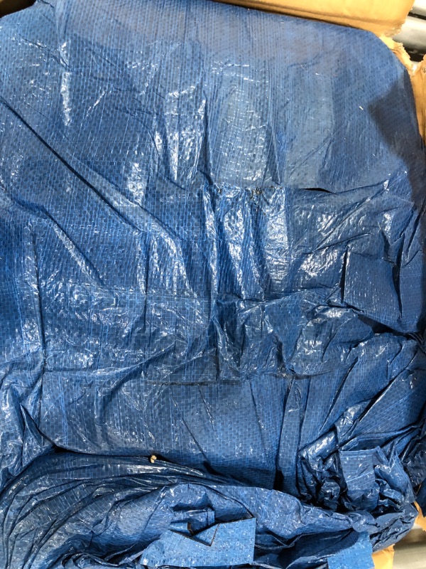 Photo 2 of (SIZE UNKNOWN) Multi-Purpose Blue Economy Poly Tarp