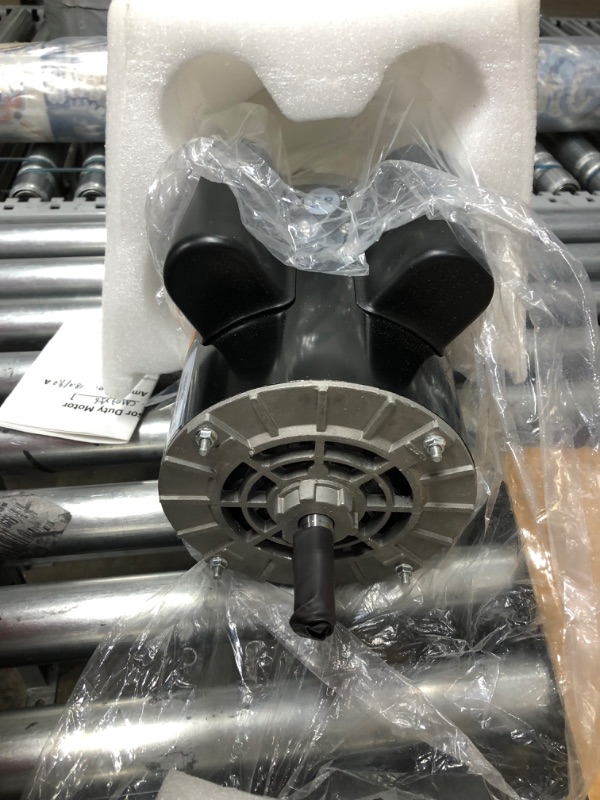 Photo 1 of 3.7 HP 3450 RPM, 56 Frame, 230V, 17.2Amp, 5/8" Shaft, Single Phase NEMA Air Compressor Motor - EM-04
