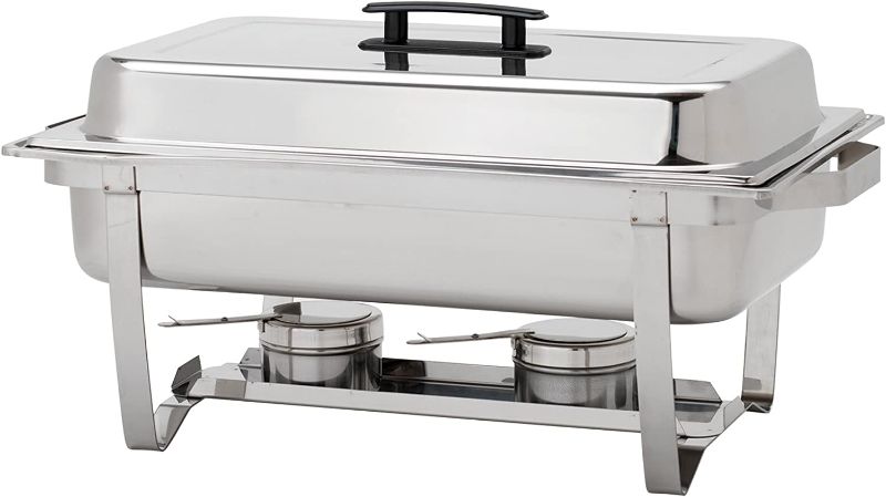 Photo 1 of Alegacy Stainless Steel Economy Full Size Chafing Dish, 24 by 14 by 12-1/4-Inch

