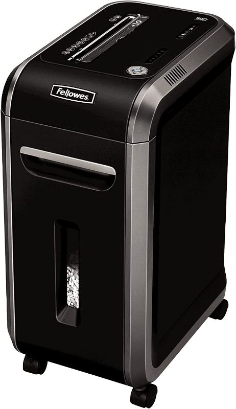 Photo 1 of **Parts Only** Non Functioning**Fellowes Powershred 99Ci 18-Sheet Capacity, 100% Jam Proof Cross-Cut Paper Shredder, Black/Gray
SEE NOTES
