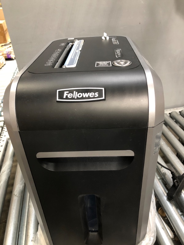 Photo 2 of **Parts Only** Non Functioning**Fellowes Powershred 99Ci 18-Sheet Capacity, 100% Jam Proof Cross-Cut Paper Shredder, Black/Gray
SEE NOTES
